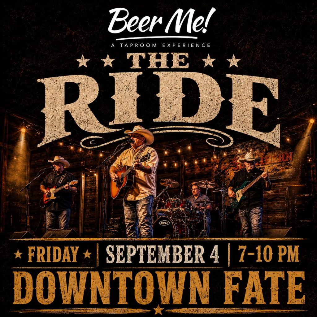 Live Music- The Ride at Beer Me! Taproom & Wine Bar in Fate, TX